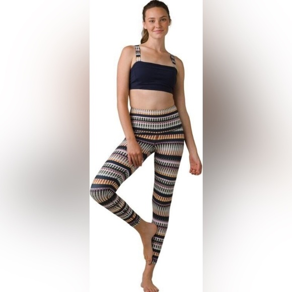 NWT Prana Kimble Printed 7/8 leggings Striped Multicolor Leggings size XS & S